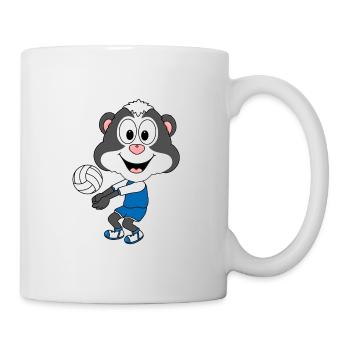 STINKTIER - VOLLEYBALL - TIER - KIND - BABY - Tasse - Weiß - Rechts