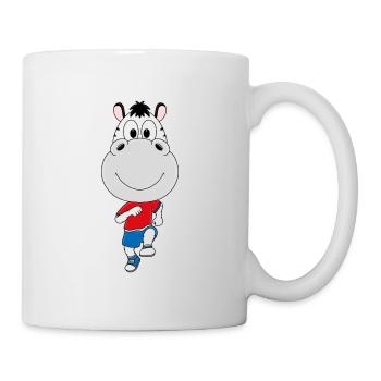ZEBRA - LAUFEN - JOGGEN - MARATHON - SPORT - TIER - Tasse - Weiß - Rechts