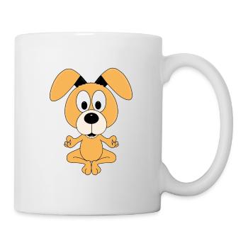 YOGA - PILATES - HUND - TIER - KIND - BABY - Tasse - Weiß - Rechts