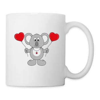KOALA - LIEBE - TIER - KIND - BABY - Tasse - Weiß - Rechts