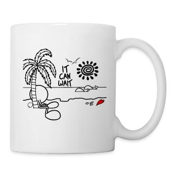 It Can Wait Plain Doodle - Tasse - Weiß - Rechts