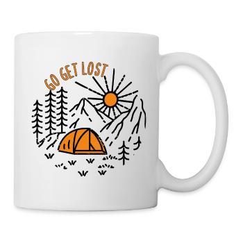 ALLEZ VOUS PERDRE AMATEUR DE CAMPING EN PLEIN AIR - Mug blanc - blanc - Droite
