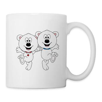 EISBÄREN - TANZEN - LIEBE - TANZPAAR - TIERE - Tasse - Weiß - Rechts