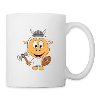 SCHAF - WIKINGER - SEEMANN - MEER - TIER - Tasse - Weiß - Rechts