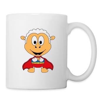 SUPERHELD - SCHAF - TIER - KIND - BABY - FUN - Tasse - Weiß - Rechts