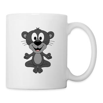 PANTHER - YOGA - PILATES - TIER - TIERISCH - FUN - Tasse - Weiß - Rechts