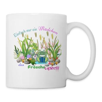 Just a girl who loves frogs - Mug - white - Right