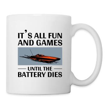 Rc Boat Racing Powerboat Speedboat Offshore Race - Mug - white - Right