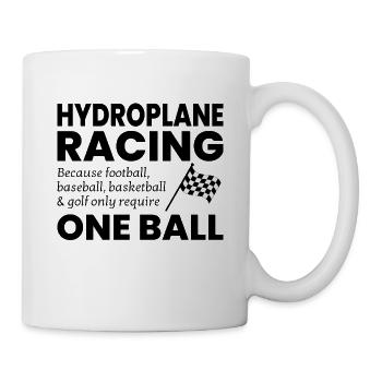 Hydroplane Boat Racing Powerboat Speedboat Race - Mug - white - Right