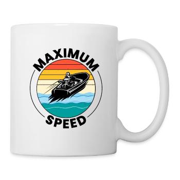 Wasserflugzeug Boot Rennen Motorboot Schnellboot Rennen - Tasse - Weiß - Rechts