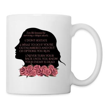 Rose Hathaway "Zen life lessons" Vampire Academy - Tasse - Weiß - Rechts