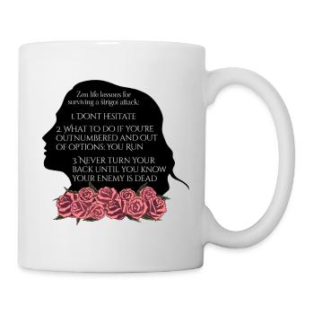 Rose Hathaway, Zen life lessons, Vampire Academy - Tasse - Weiß - Rechts