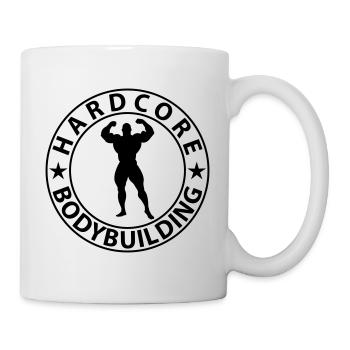 Hardcore Bodybuilding - Tasse - Weiß - Rechts