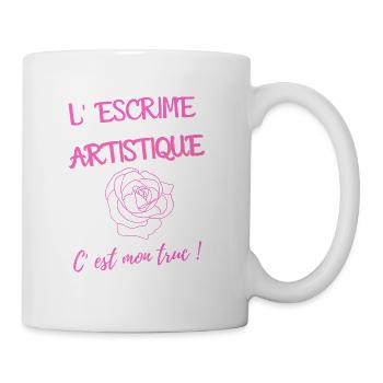 l' escrime artistique c'est mon truc - Mug blanc - blanc - Droite