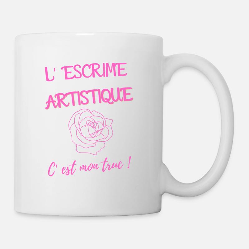 l' escrime artistique c'est mon truc - Mug blanc - blanc