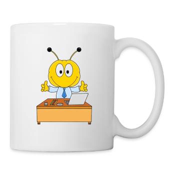 FLEIßIGES BIENCHEN - BIENE - ARBEIT - BERUF - JOB - Tasse - Weiß - Rechts