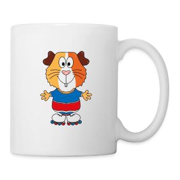 MEERSCHWEINCHEN - INLINER - INLINE SKATES - SPORT - Tasse - Weiß - Rechts