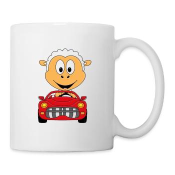 SCHAF - AUTO - OLDTIMER - AUTOMOBIL - MOTORSPORT - Tasse - Weiß - Rechts