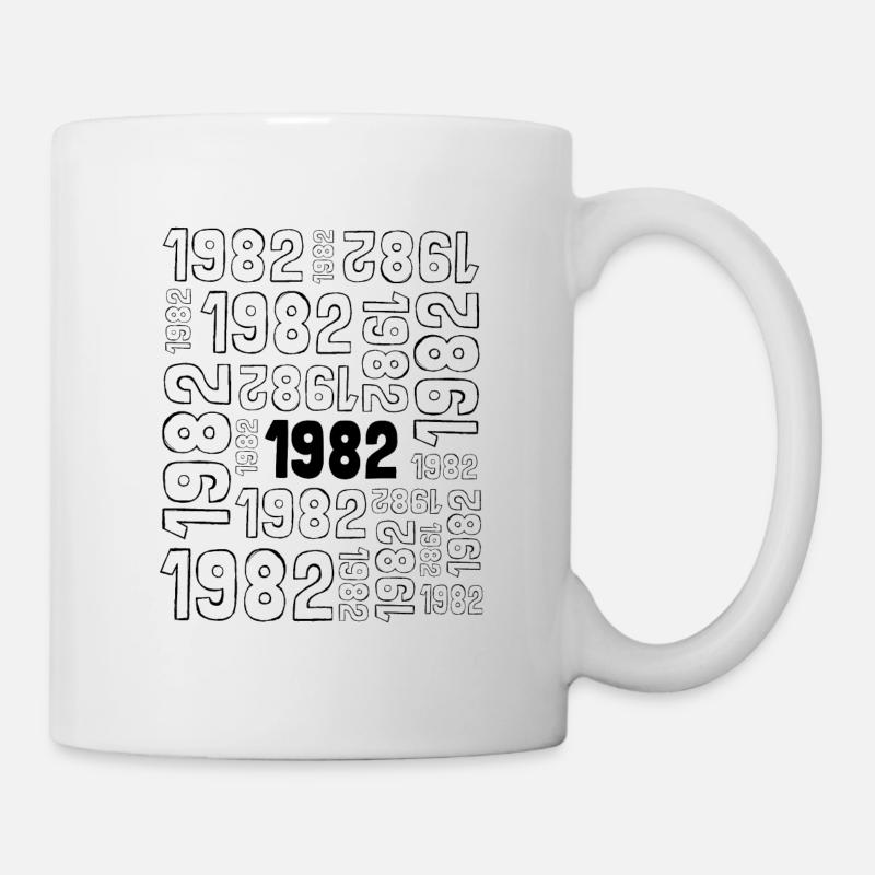 Né en 1982 - 40e anniversaire, anniversaire de mariage - Mug blanc - blanc