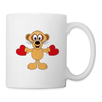 ERDMÄNNCHEN - LIEBE - LOVE - TIER - KINDER - Tasse - Weiß - Rechts