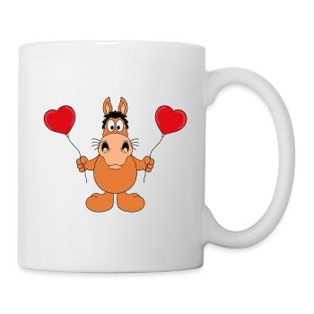 PFERD - LIEBE - REITEN - PONY - TIER - KINDER - Tasse - Weiß - Rechts