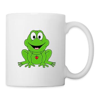 FROSCH - TIER - KINDER - BABY - LIEBE - Tasse - Weiß - Rechts