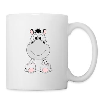 ZEBRA - TIER - KINDER - BABY - ZOO - Tasse - Weiß - Rechts