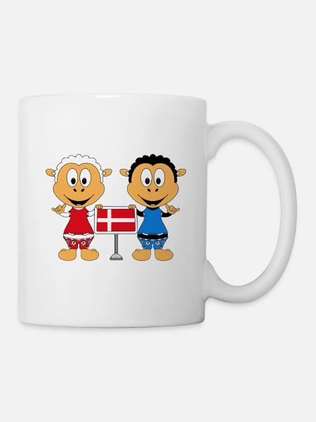SCHAFE - DÄNEMARK - SHAKA - SURFER - KITER - LIEBE - Tasse - Weiß