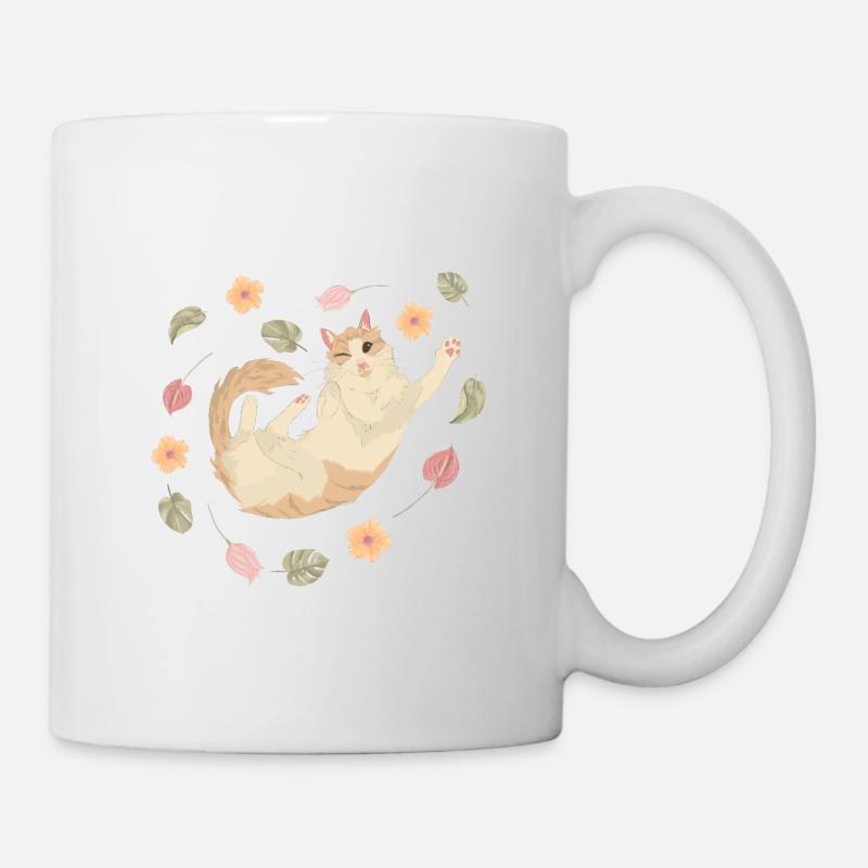Chat - Mug blanc - blanc