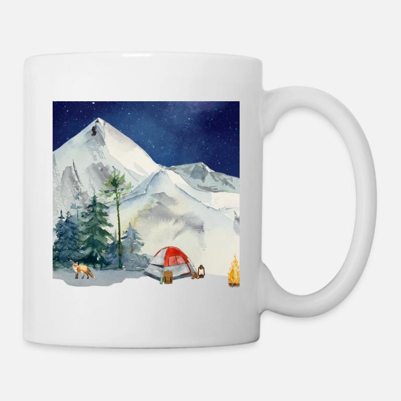 Outdoor Camping - Tasse - Weiß