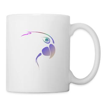 Lila Flügelschlag - Tasse - Weiß - Rechts