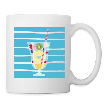 Fruit salad - Mug - white - Right