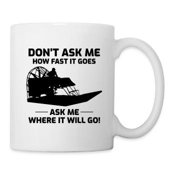 Airboat Fanboat Airboating Planeboat Bateau de marais - Mug blanc - blanc - Droite
