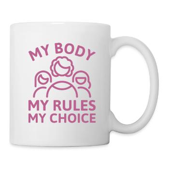 Mon corps Mes règles Mon choix - Mug blanc - blanc - Droite