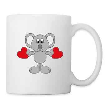 KOALA - LIEBE - LOVE - TIER - KINDER - BABY - Tasse - Weiß - Rechts