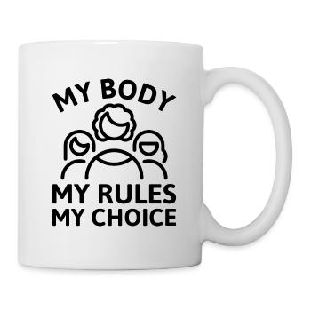 Mon corps Mes règles Mon choix - Mug blanc - blanc - Droite