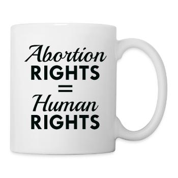 Droits à l’avortement Droits de l’homme égaux - Mug blanc - blanc - Droite
