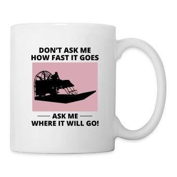 Airboat Fanboat Airboating Planeboat Bateau de marais - Mug blanc - blanc - Droite