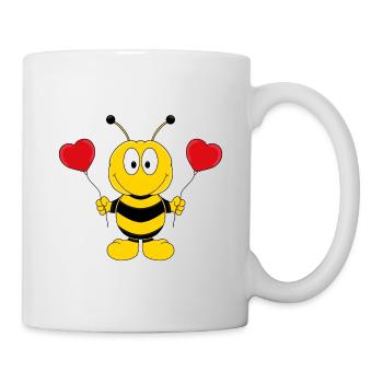 BIENE - LIEBE - LOVE - TIER - KINDER - BABY - Tasse - Weiß - Rechts