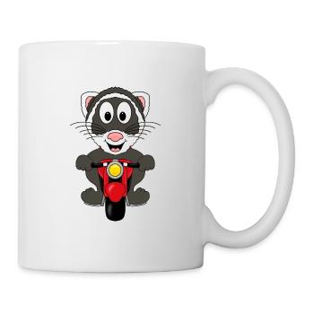 MOTORRAD - BIKER - FRETTCHEN - TIER - KINDER - Tasse - Weiß - Rechts