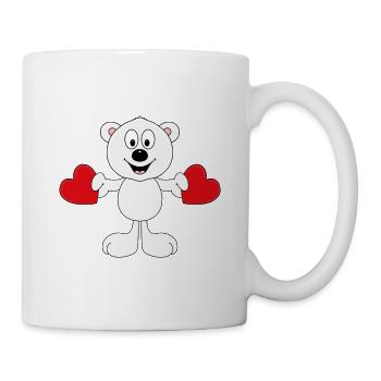 EISBÄR - LIEBE - LOVE - TIER - KINDER - BABY - Tasse - Weiß - Rechts