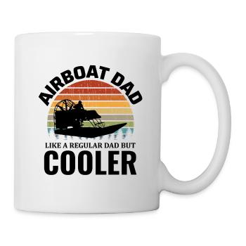 Airboat Fanboat Airboating Papa Fête des Pères - Mug blanc - blanc - Droite