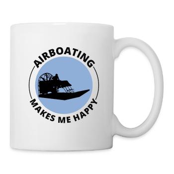 Airboat Fanboat Airboating Planeboat Swamp Boot - Tasse - Weiß - Rechts