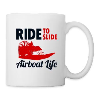 Airboat Fanboat Airboating Swamp boat Race Ride - Mug blanc - blanc - Droite