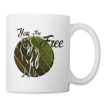 You are a Free Wolf - Mug - white - Right