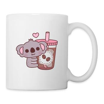 Cute Koala Bear Loves Iced Coffee - Mug - white - Right
