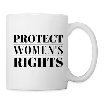 Protéger les droits des femmes - Mug blanc - blanc - Droite