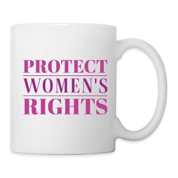 Schutz der Frauenrechte - Tasse - Weiß - Rechts