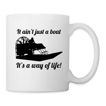 Airboat Fanboat Airboating Planeboat Bateau de marais - Mug blanc - blanc - Droite