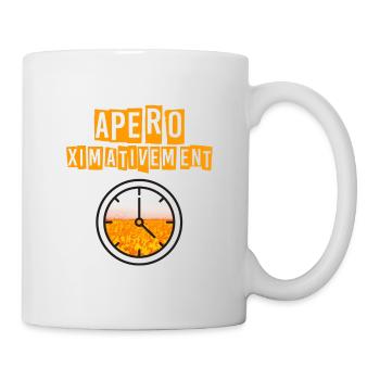 Apéro ximativement - Mug blanc - blanc - Droite